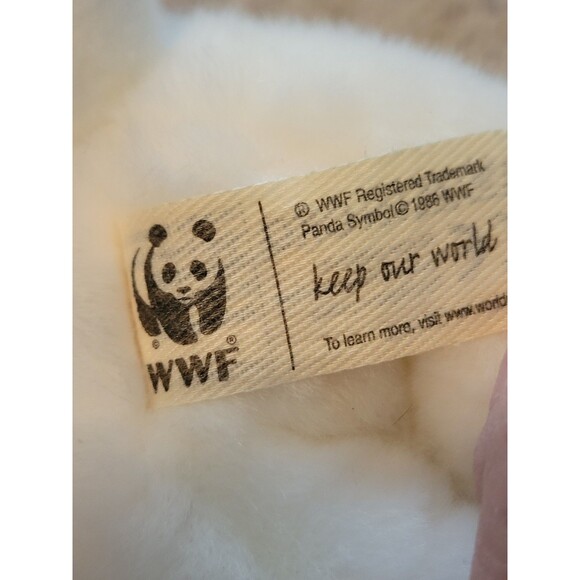 Vintage WWF Toys R Us  Sitting Siberian Tiger Cub Plush Stuffed Animal 7" - Picture 8 of 8